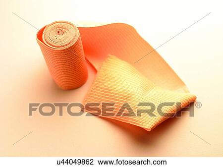 Stock Image - bandage, beige, aid. Fotosearch