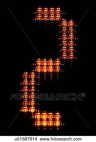 Picture - Black Background, Numbers. Fotosearch