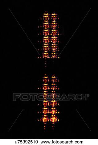 Stock Image - Black Background, Numbers. Fotosearch