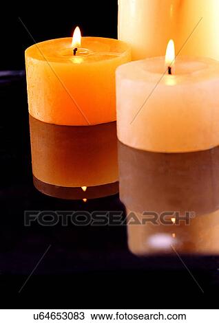 Black, Burning, Candle, Candlelight View Large Photo Image Stock Image - Black, Burning, Candle, Candlelight. Fotosearch