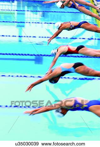 Stock Photo - blue, championship, challenge, adults. Fotosearch