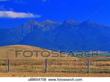 Stock Photo - Blue Sky, Day, Environment, Fence, Field. Fotosearch