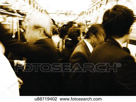 Blurred, Bullet Train, Large Group Of People, Formal Clothing, Head And Shoulders View Large Photo Image Stock Image - Blurred, Bullet Train, Large Group Of People, Formal Clothing, Head And Shoulders. Fotosearch