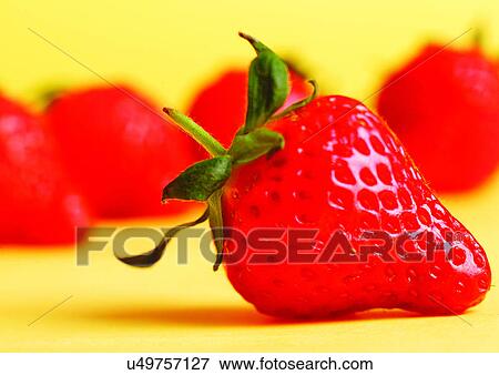 Stock Photo - blurred, close-up, fresh fruit, freshness. Fotosearch