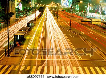 Stock Photography - Blurred Motion, Crossing, Crosswalk. Fotosearch