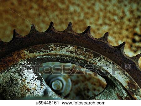 Stock Image - Bolt, Circular, Close-Up, Cog, Day. Fotosearch