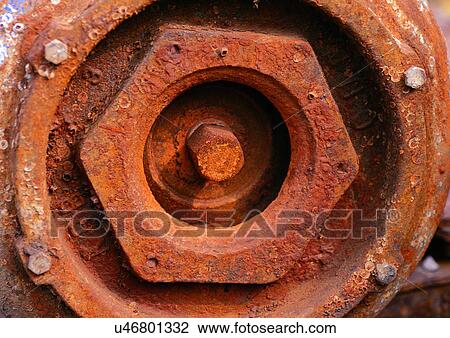 Stock Image - Bolt, Circular, Close-Up, Day, Device. Fotosearch