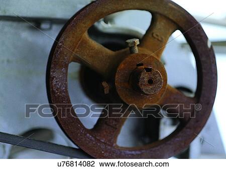 Stock Image - Bolt, Circular, Close-Up, Day, Device. Fotosearch