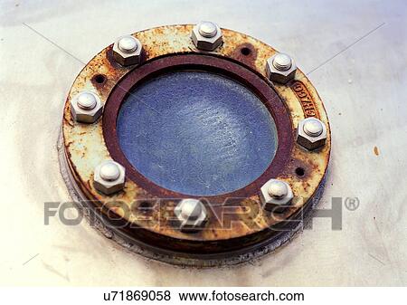 Bolt, Circular, Close-Up, Day, Device View Large Photo Image Stock Photo - Bolt, Circular, Close-Up, Day, Device. Fotosearch