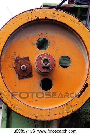 Stock Photograph - Bolt, Circular, Close-Up, Day, Device. Fotosearch