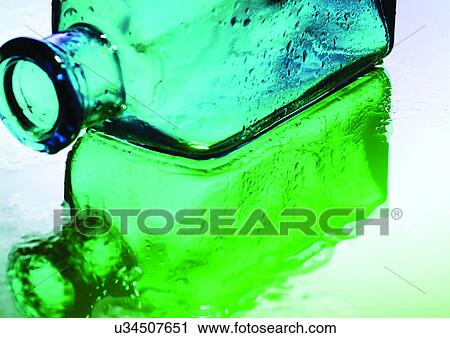 Stock Image - bottle, close-up, cold. Fotosearch