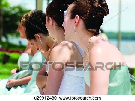 Bridesmaid, Caucasian, Brown Hair, Arms Crossed View Large Photo Image Stock Image - Bridesmaid, Caucasian, Brown Hair, Arms Crossed. Fotosearch