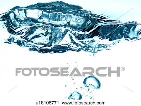 Stock Image - bubbles, close-up, dipped. Fotosearch