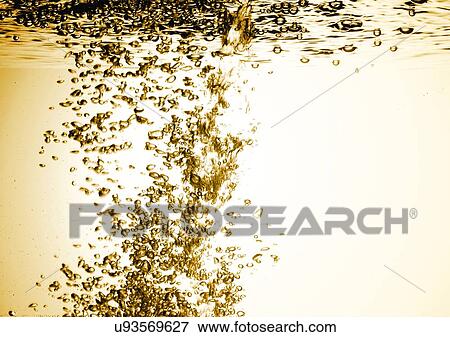 Stock Photo - bubbles, close-up, droplets. Fotosearch