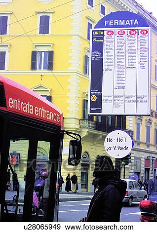 Stock Photo - Building Exterior, Bus, Car, Day, Medium Group Of People, Outdoor. Fotosearch