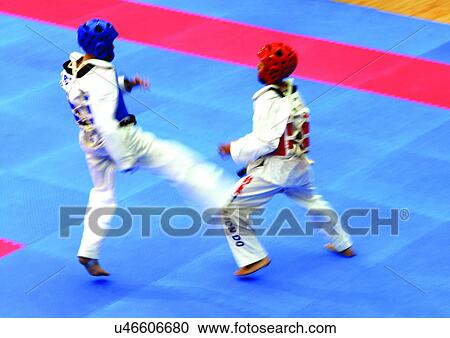 Stock Image - challenge, competing, competence, adults. Fotosearch