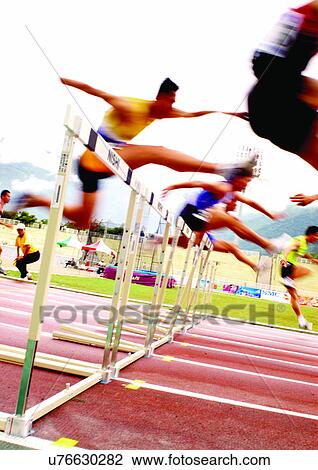 Stock Image - challenge, competitors, competence, adults. Fotosearch