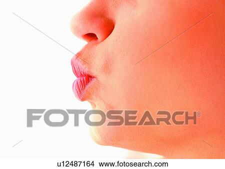 Chin, Close-Up, Human Lips, Human Mouth View Large Photo Image Picture - Chin, Close-Up, Human Lips, Human Mouth. Fotosearch