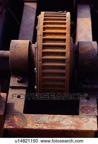 Stock Image - Circular, Close-Up, Cog, Day, Device. Fotosearch