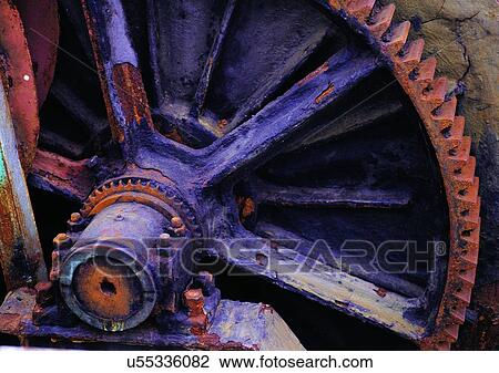 Stock Image - Circular, Close-Up, Cog, Device, Gadget. Fotosearch