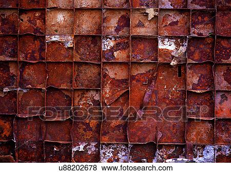 Stock Photo - Close-Up, Condition, Corroded, Corrosion, Corrugated. Fotosearch