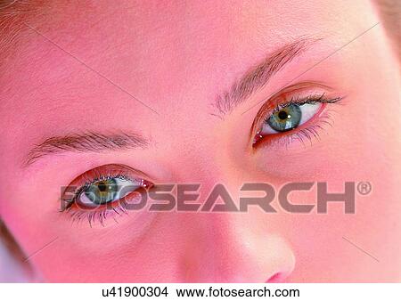 Picture - Close-Up, Cornea, Detail, Eye Lashes, Eyeball. Fotosearch