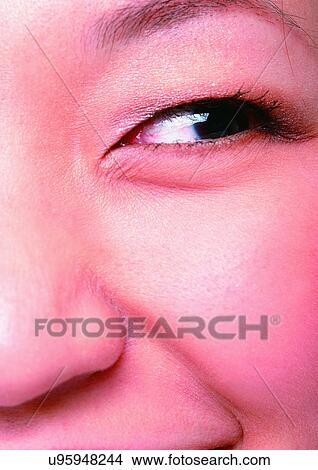 Picture - Close-Up, Cornea, Detail, Eye Lashes, Eyeball. Fotosearch