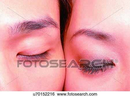 Stock Photograph - Close-Up, Detail, Eye Lashes, Eyelid, Features. Fotosearch