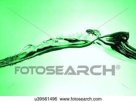 Stock Photograph - close-up, drops, flow. Fotosearch