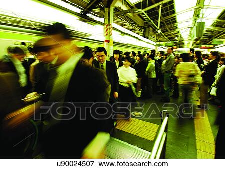 Commuter, Crowded, Day, Formal Clothing View Large Photo Image Stock Photo - Commuter, Crowded, Day, Formal Clothing. Fotosearch