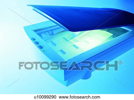 Stock Image - Contrivance, Copier, Device, Display, Glow, Hardware. Fotosearch
