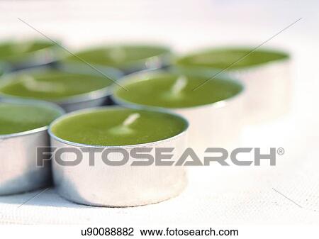 Stock Image - Day, Differential Focus, Group Of Objects, In A Row. Fotosearch