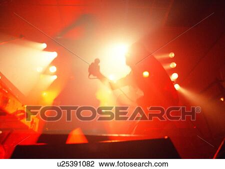Stock Image - High Contrast, Indoor, One Person. Fotosearch