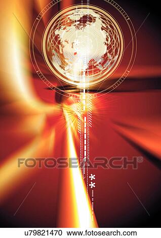 Stock Image - Indoor, Illustration, Digital Composite. Fotosearch