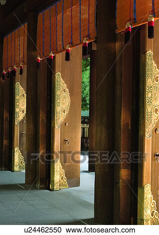 Stock Image - Meiji-jinja Shrine, Day. Fotosearch