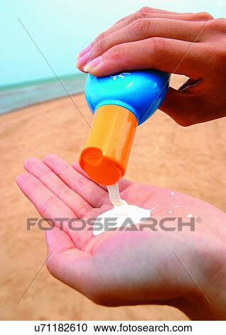 Stock Image - One Person, Outdoor, Sand. Fotosearch