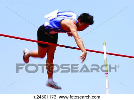 Stock Image - one person, sports clothing, outdoor. Fotosearch