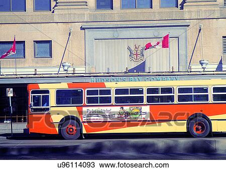 Stock Image - Outdoor, Day, Bus. Fotosearch