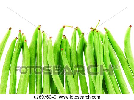 Stock Image - pods, vegetable, peas. Fotosearch