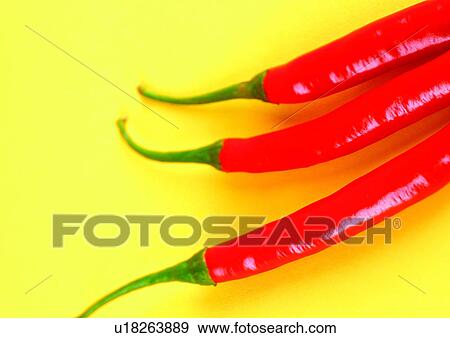 Stock Photo - red, chilly, peppers. Fotosearch