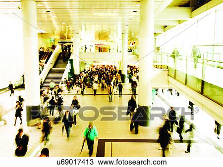Stock Image - Walking, Casual Clothing, Blurred. Fotosearch
