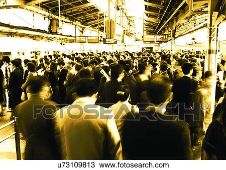 Stock Image - Walking, Formal Clothing, Blurred. Fotosearch