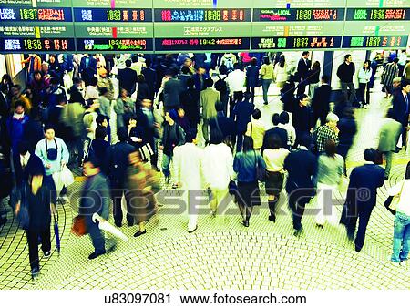 Stock Image - Walking, Formal Clothing, Blurred. Fotosearch