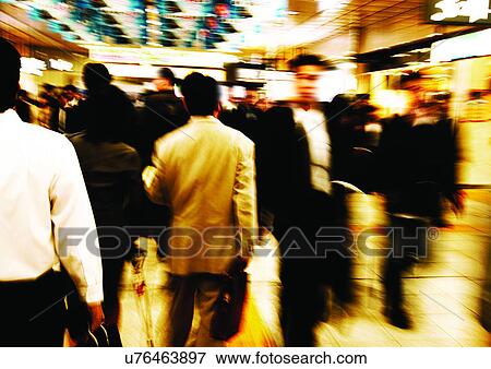 Stock Photo - Walking, Formal Clothing, Quarter Length. Fotosearch
