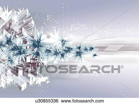 Stock Photograph - Close-Up, Colored Background, Computer Graphics, Design, Digitally Generated Image. Fotosearch