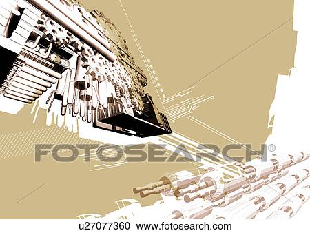 Stock Image - Close-Up, Computer Graphics, Design, Digitally Generated Image, Fractal. Fotosearch