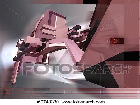 Stock Image - Close-Up, Computer Graphics, Design, Digitally Generated Image, Fractal. Fotosearch