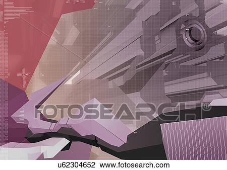 Stock Image - Close-Up, Computer Graphics, Design, Digitally Generated Image, Fractal. Fotosearch