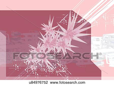 Stock Image - Close-Up, Computer Graphics, Design, Digitally Generated Image, Fractal. Fotosearch