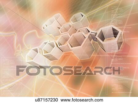 Stock Image - Close-Up, Computer Graphics, Design, Digitally Generated Image, Fractal. Fotosearch